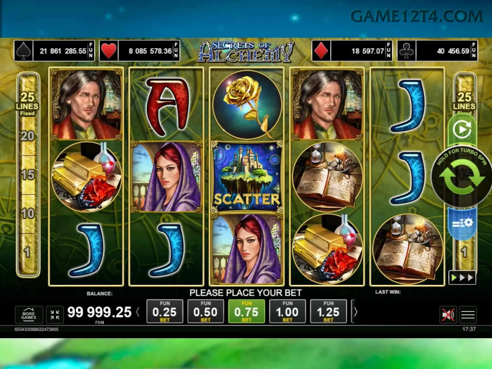 Aplicativo móvel game12 para iOS e Android